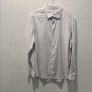 Ministry of Supply Light Gray Dress Shirt